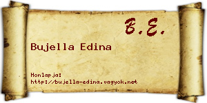 Bujella Edina névjegykártya